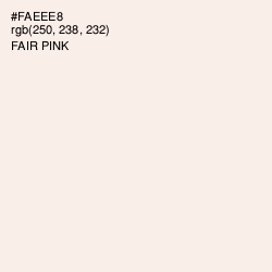 #FAEEE8 - Fair Pink Color Image